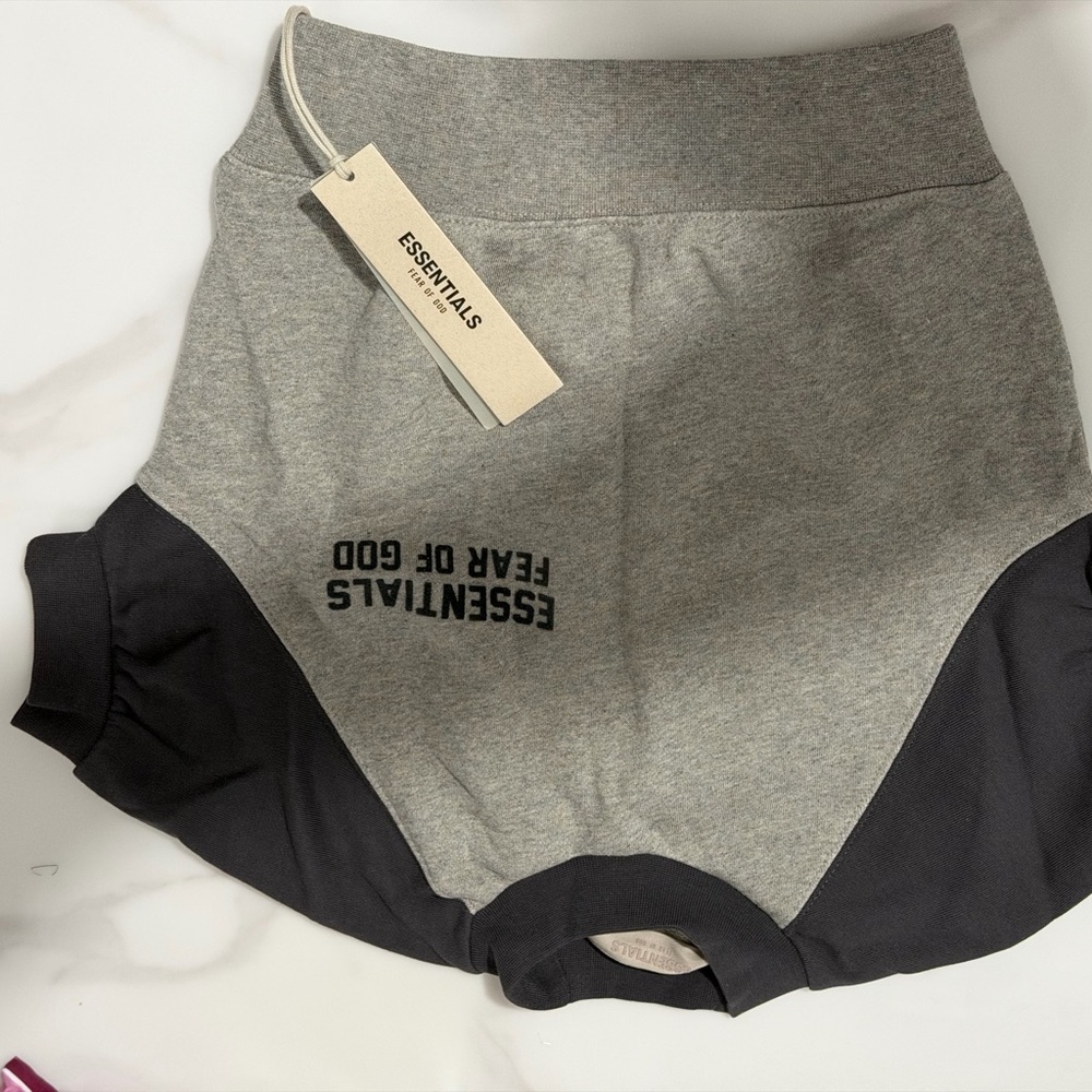 Essentials Women's Athletic Shorts in Gray and Black